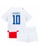 Chorvatsko Luka Modric #10 Domácí dres pro děti ME 2024 Krátký Rukáv (+ trenýrky)